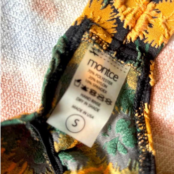 Montce Swim Saffron Floral Bikini Bottoms SM - Picture 4 of 4
